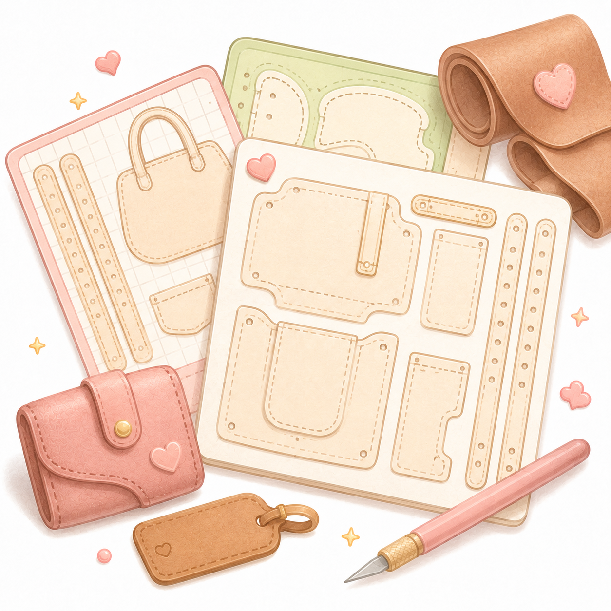 Leather Pattern & Template Pack