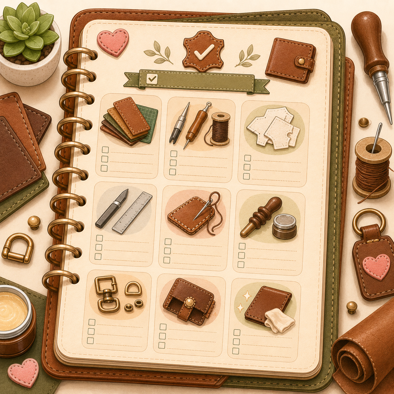 Leather Project Checklist Pack
